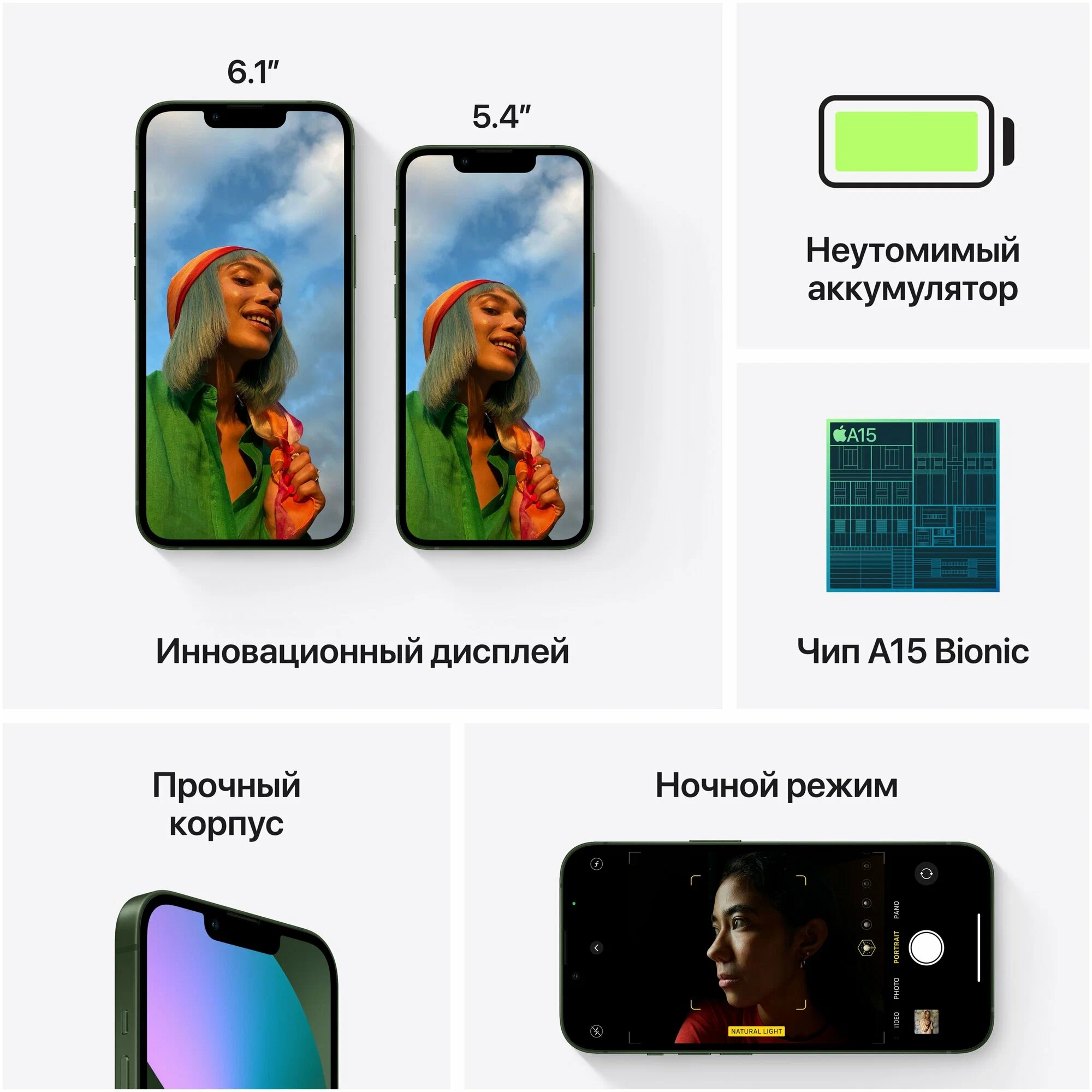 Смартфон Apple iPhone 13 128 ГБ, Dual: nano SIM + eSIM, синий изображение 11