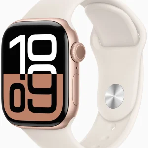 Часы Apple Watch S10 46mm Rose Gold Aluminium Case M/L MWWU3LW/A изображение 1