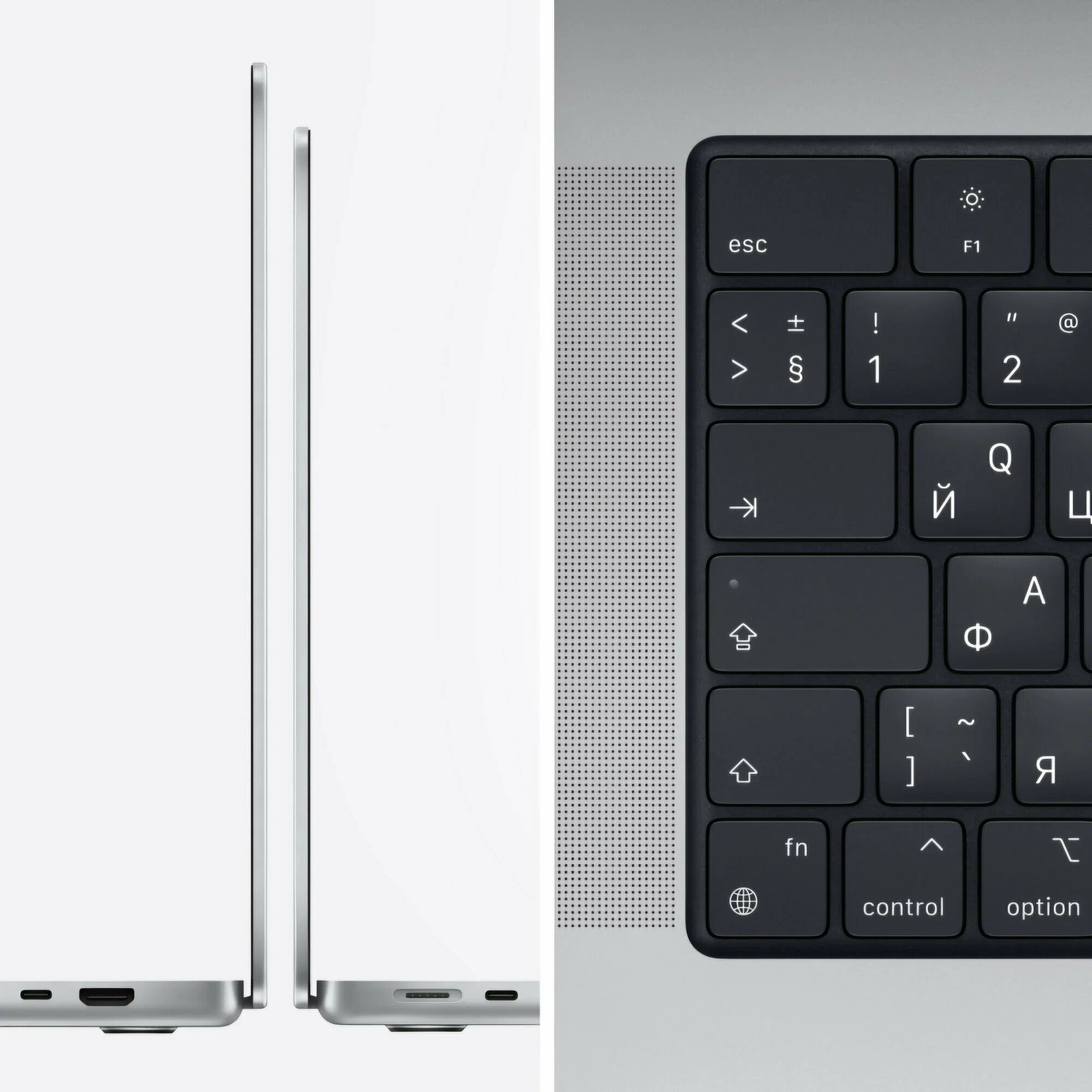 Ноутбук Apple MacBook Pro 14” (2021), M1 (8 ядерный GPU), 16 ГБ RAM, 1 ТБ SSD, Silver, MKGT3, русская клавиатура изображение 5