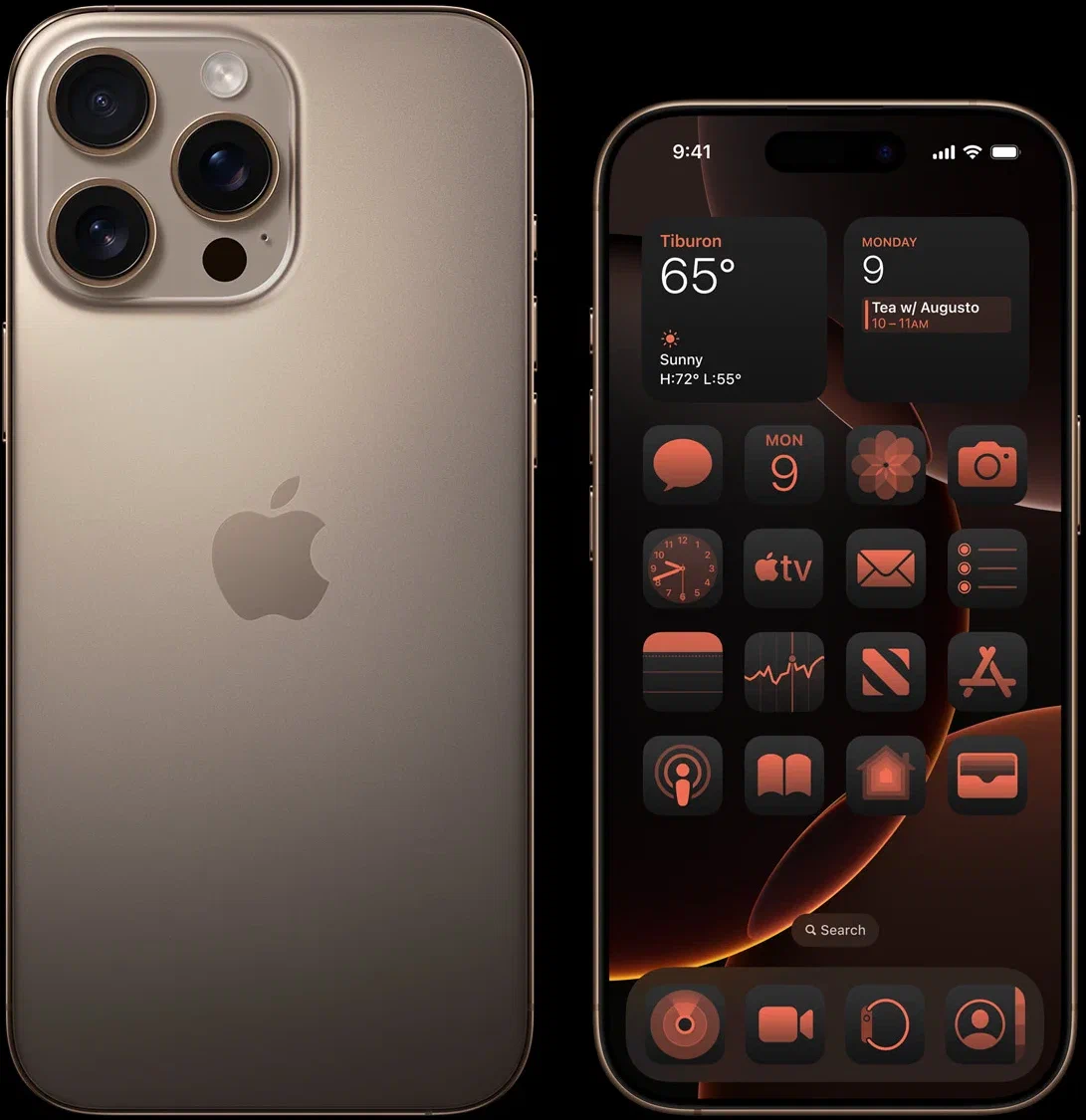 Смартфон Apple iPhone 16Pro 256Gb, Desert Titanium (Пустынный Титан) (Dual Nano Sim, 2 sim) изображение 10