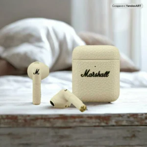 Беспроводные наушники Marshall Minor 4 Cream, надежная фиксация в ушах изображение 1