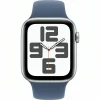 Умные Часы Apple watch SE2 40 (2024) Silver (Серебренный) Al. Blue Cloud M/L (MXED3) Тип стекла устойчивое к царапинам изображение 2