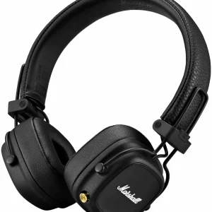 Беспроводные наушники Marshall Major 4 black, накладные, Bluetooth 5.0, 80 ч работы изображение 1