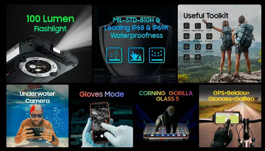 Противоударный смартфон Blackview BV9300 Pro (12+12)/256Gb Black, 2 SIM изображение 4