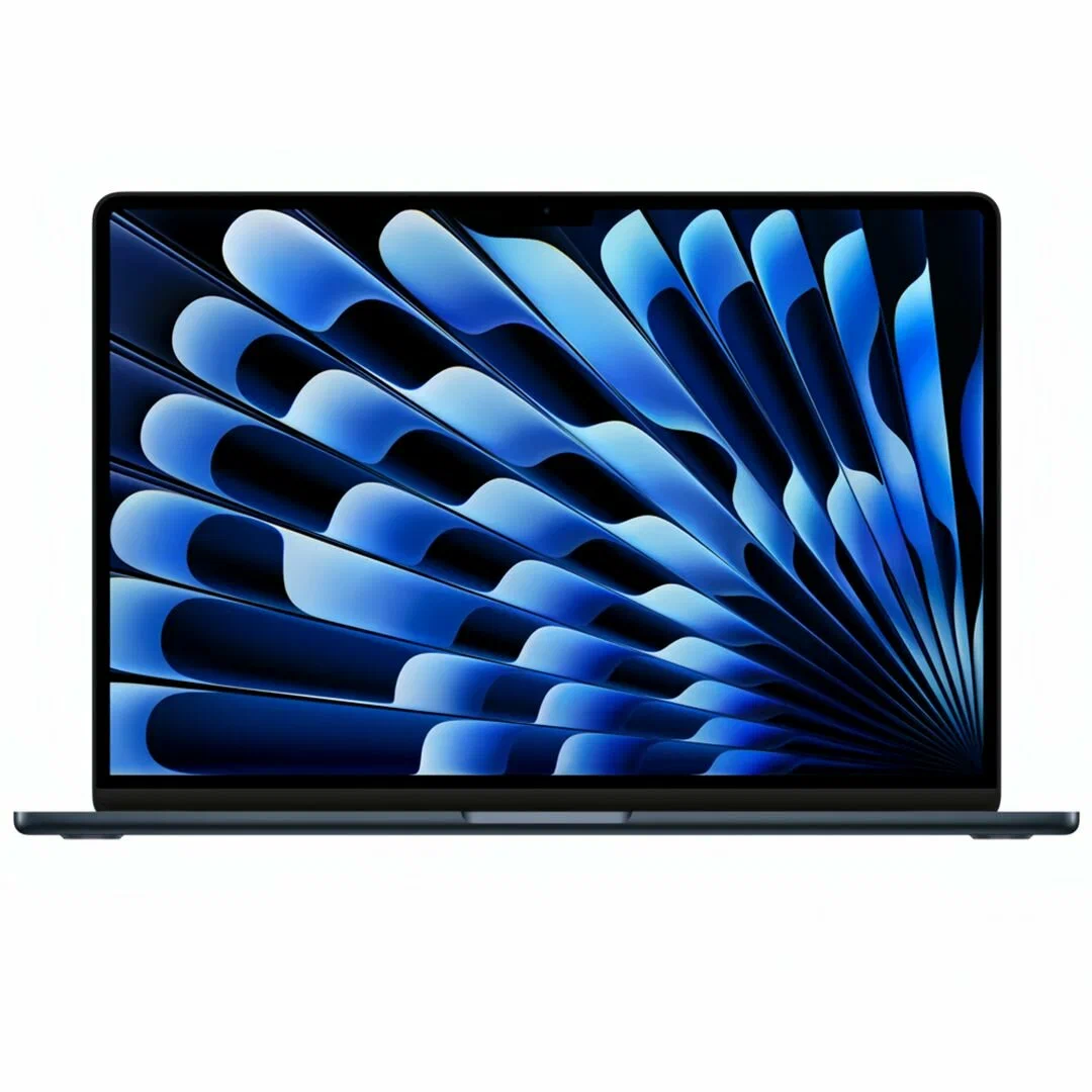 Ноутбук Apple MacBook Air 15" M3, RAM 16 GB, 256 GB SSD,(MC9G4) Midnight, (темная ночь), английская раскладка изображение 1