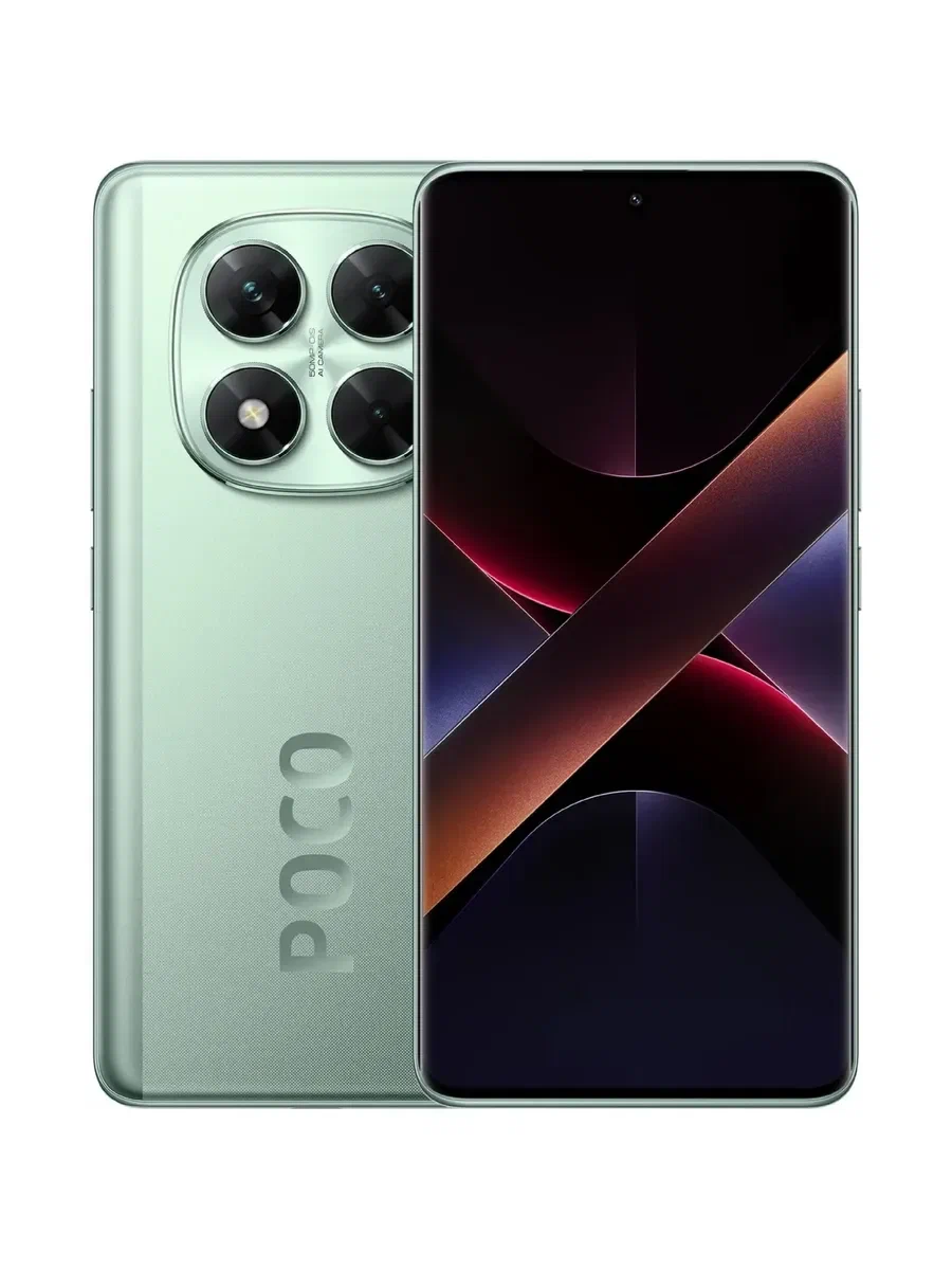 Смартфон Xiaomi POCO X7 5G 6.67", 8/256GB, 50 Мп, Android 14, EU, GREEN Зеленый изображение 1