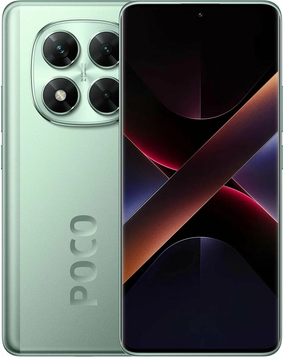 Смартфон Poco X7 5G, 12/512GB, 6,67",5G, 50 МП, Green/зеленый, EU изображение 1