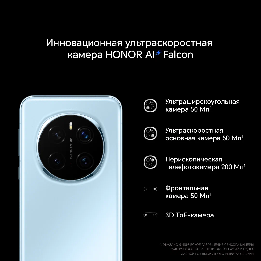 Смартфон HONOR Magic 7 Pro 12/512 ГБ Global, Dual: nano SIM + eSIM, голубой изображение 3