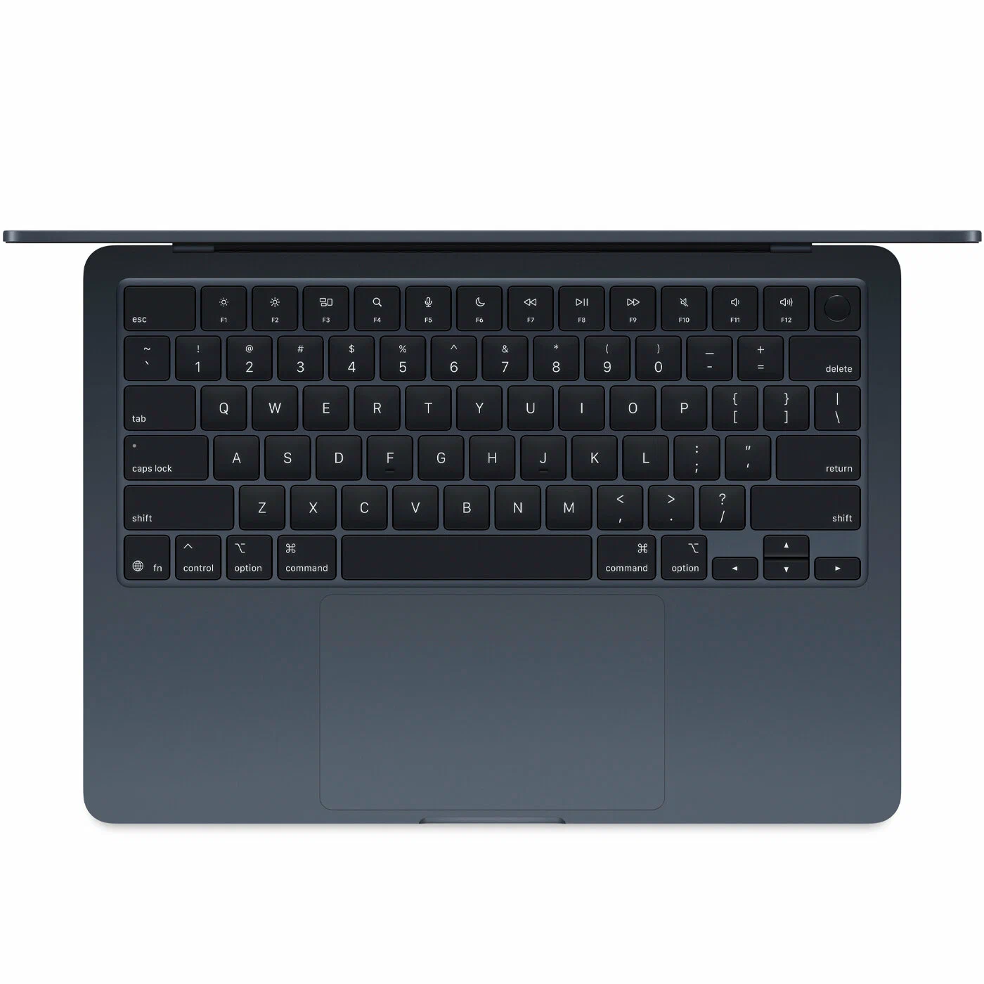 Ноутбук Apple MacBook Air 13 2025 M4 24/512 Midnight Black (MC6C4) русская раскладка (гравировка) изображение 2