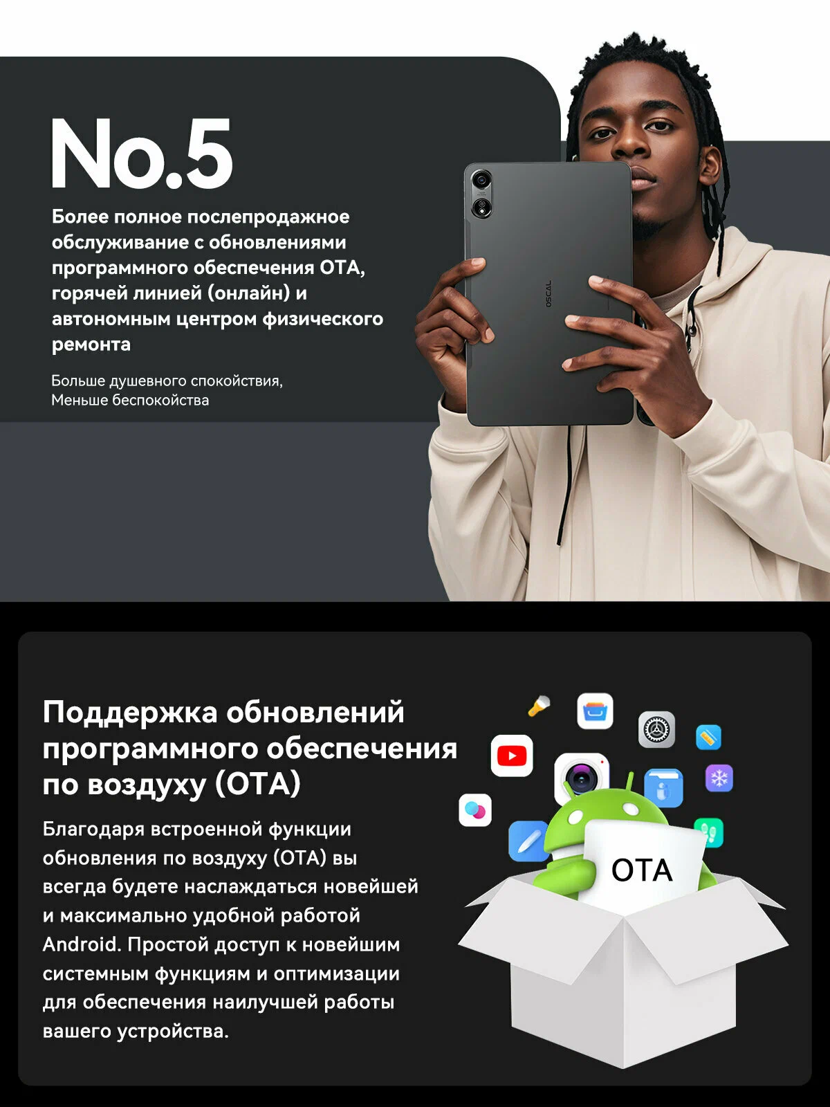 Планшет Blackview OSCAL PAD100 12+24/256Gb Dual nano-sim Blue (Синий) изображение 21