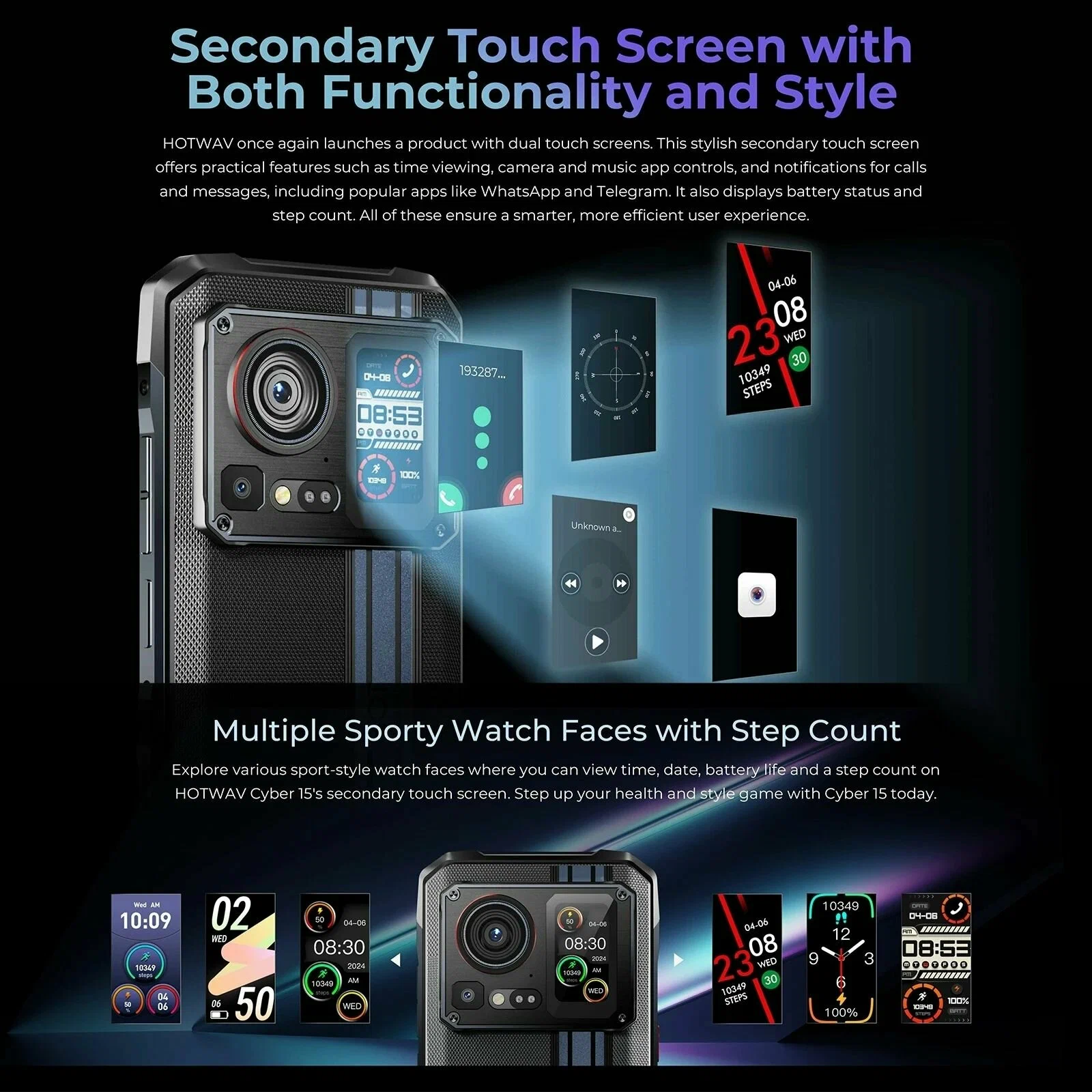 Защищенный смартфон HOTWAV Cyber 15 12+12/256Гб, Bronzed Gold, 200 MP, 6.6" FHD + 120 Гц, Ночная камера. Гарантия 1 год. изображение 5