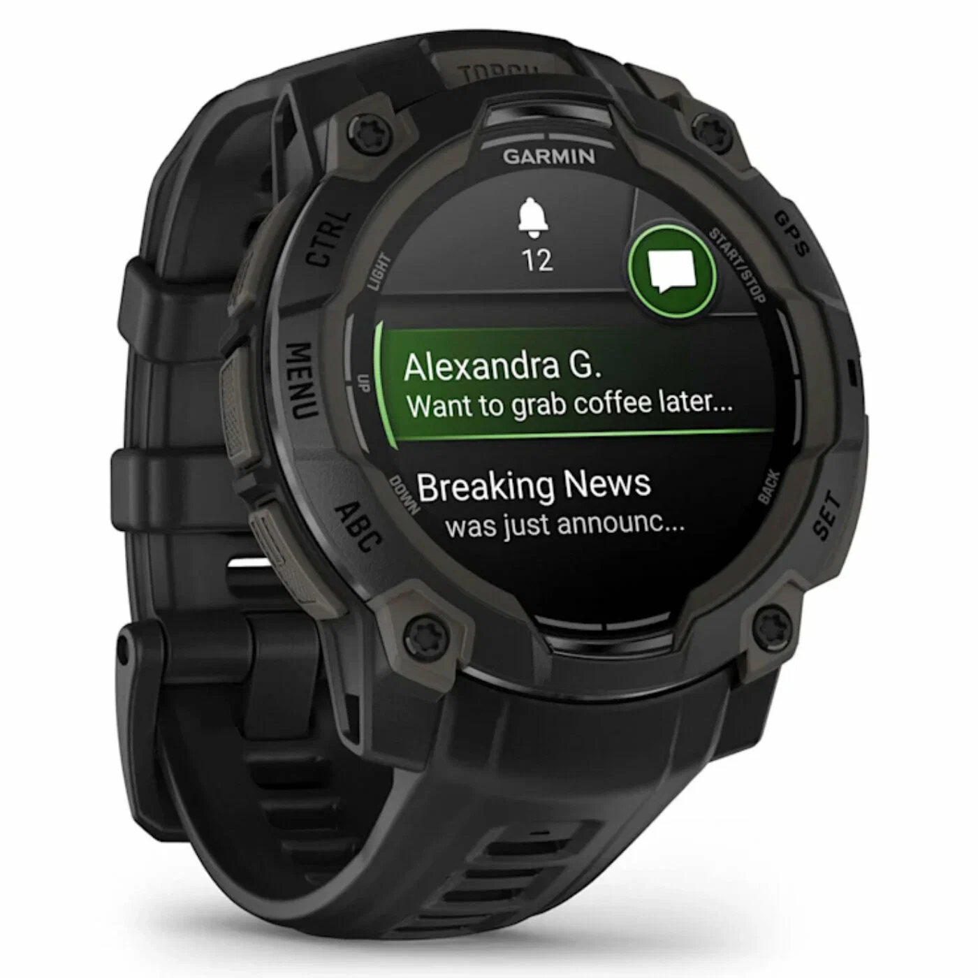 Умные часы Garmin Instinct 3 – 45 mm, AMOLED Black with black band (010-02936-00) изображение 4