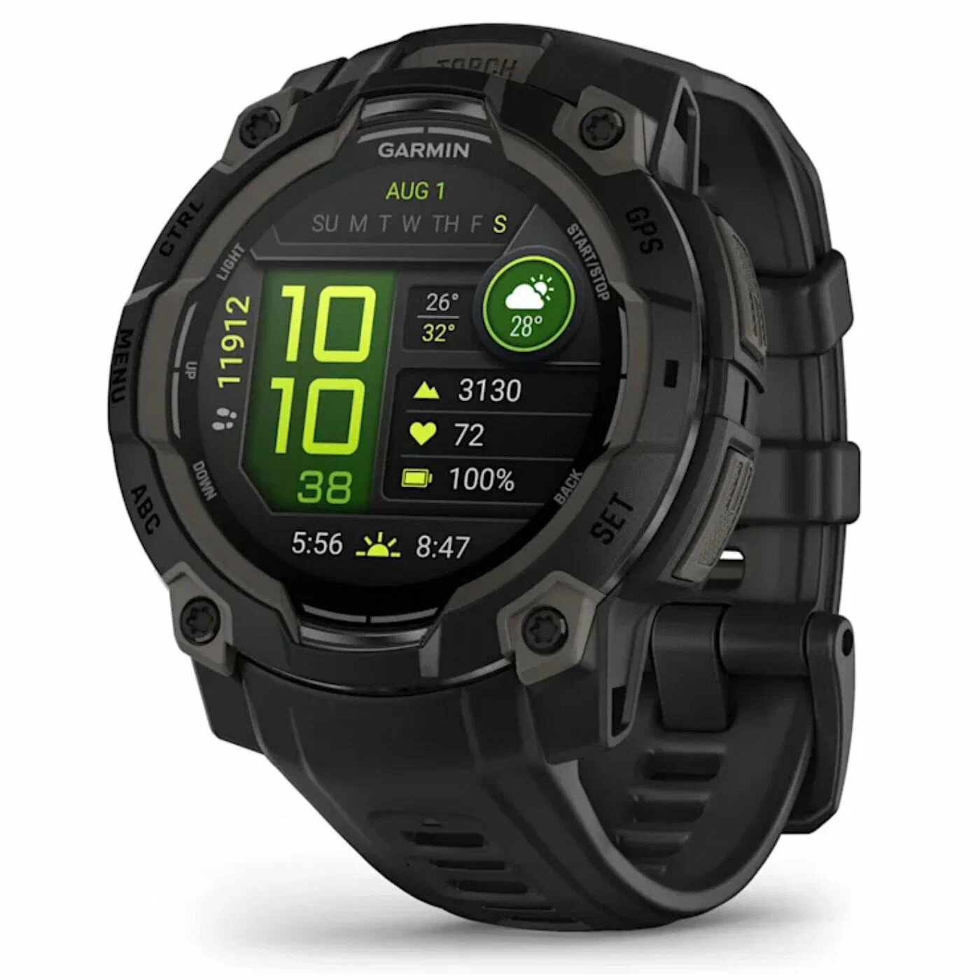 Умные часы Garmin Instinct 3 – 45 mm, AMOLED Black with black band (010-02936-00) изображение 1